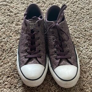 Converse Low Top Heathered Purple Shoes